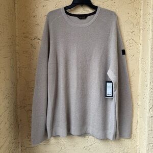 Rhone Walden Waffle Knit Sweater XXL Stone Marle Wool Cashmere NWT